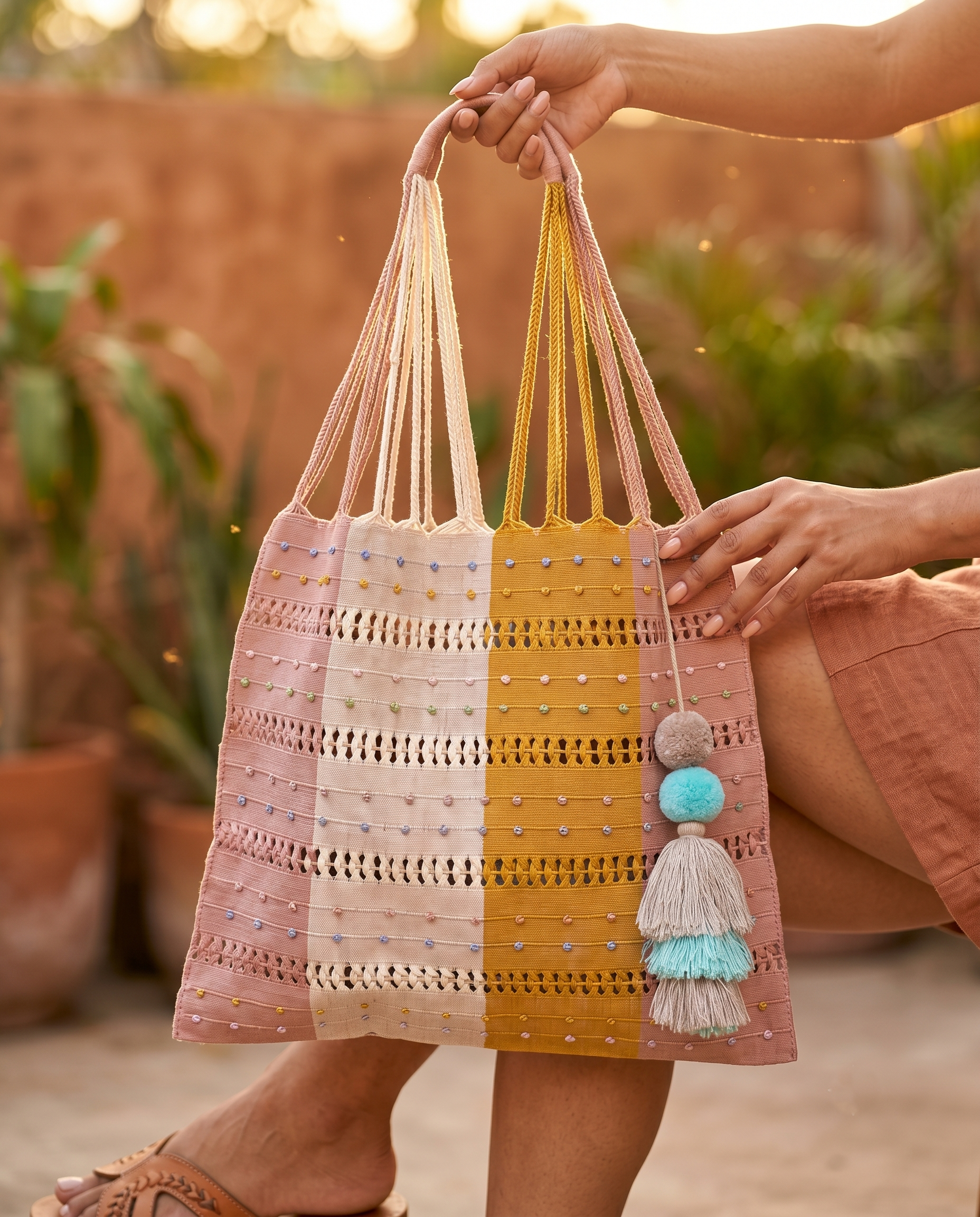 Bolsa Artesanal NUDITO DESHILADO – Edición Exclusiva en Telar de Cintura